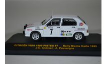 Citroen VISA 1000 PISTES #7 J-C.Andruet-A.Peuvergne Rally Monte Carlo 1985, масштабная модель, ixo, scale43