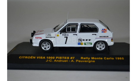 Citroen VISA 1000 PISTES #7 J-C.Andruet-A.Peuvergne Rally Monte Carlo 1985, масштабная модель, ixo, scale43