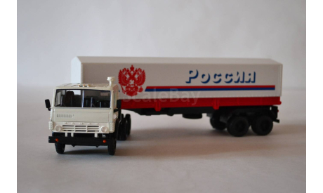 Камаз 5410 с п.пр тент Россия, бел.бел, масштабная модель, Элекон, 1:43, 1/43