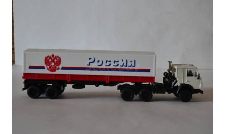 Камаз 5410 с п.пр тент Россия, бел.бел, масштабная модель, Элекон, 1:43, 1/43