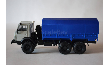Камаз 4310 с тентом (бел.син), масштабная модель, АРЕК (Элекон), 1:43, 1/43