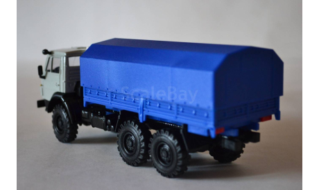Камаз 4310 с тентом (бел.син), масштабная модель, АРЕК (Элекон), 1:43, 1/43
