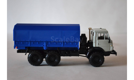 Камаз 4310 с тентом (бел.син), масштабная модель, АРЕК (Элекон), 1:43, 1/43