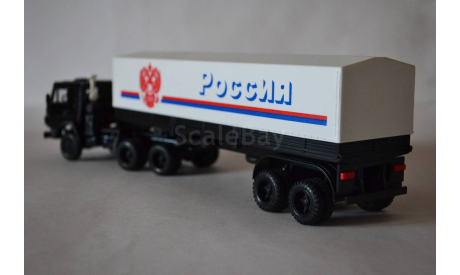 Камаз 5410 с п.пр тент Россия бел. каб.чёрн, масштабная модель, Элекон, 1:43, 1/43