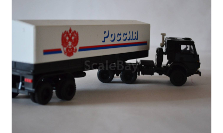 Камаз 5410 с п.пр тент Россия бел. каб.чёрн, масштабная модель, Элекон, 1:43, 1/43