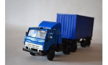 Камаз 5410 контейнеровоз_син.син, масштабная модель, scale43