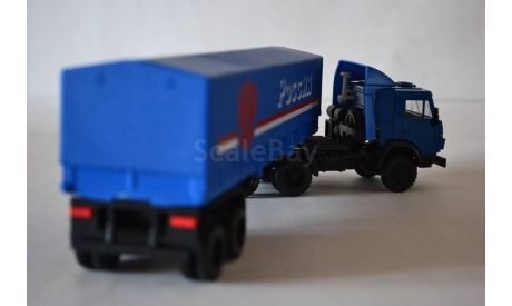 Камаз 5410 с п.пр тент Россия, синий, масштабная модель, Элекон, 1:43, 1/43