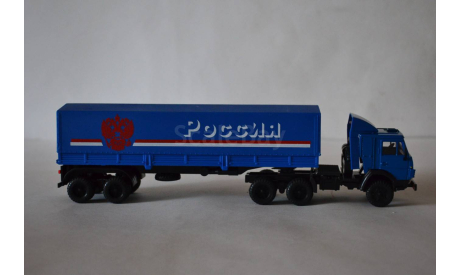 Камаз 5410 с п.пр тент Россия, синий, масштабная модель, Элекон, 1:43, 1/43