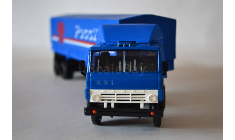Камаз 5410 с п.пр тент Россия, синий, масштабная модель, Элекон, 1:43, 1/43