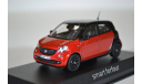 Smart Forfour (W453) 2015 BlackRed, масштабная модель, Norev, scale43