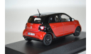 Smart Forfour (W453) 2015 BlackRed, масштабная модель, Norev, scale43