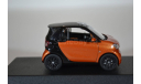 Smart Fortwo Cabrio (А453) 2015 OrangeBlack Gloss, масштабная модель, Norev, scale43