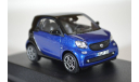 Smart Fortwo (С453) 2015 BlackBlue, масштабная модель, Norev, scale43