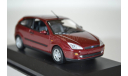 Ford Focus 3d 1998 бордовый, масштабная модель, Minichamps, 1:43, 1/43