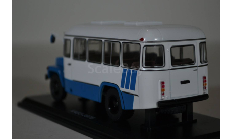 Пригородный автобус КАвЗ-3976 (бело-голубой), масштабная модель, КамАЗ, Start Scale Models (SSM), scale43