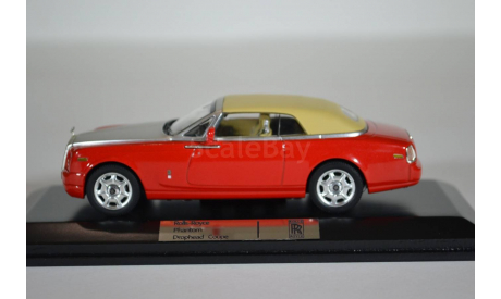 ROLLS-ROYCE PHANTOM Drophead Coupe 2007 Red, масштабная модель, IXO Road (серии MOC, CLC), 1:43, 1/43
