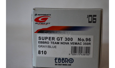VEMAC 360R Super GT 300 2006 EBBRO team NOVA, масштабная модель, scale43