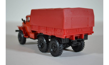 4320 с тентом (красный), масштабная модель, УРАЛ, Элекон, 1:43, 1/43