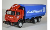 КамАЗ 53212 Совт-авто (каб красн тент синий), масштабная модель, АРЕК (Элекон), scale43