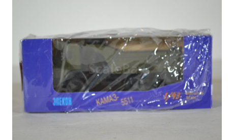 Камаз 55111 с 2 мя запасными колесами (хаки), масштабная модель, Элекон, 1:43, 1/43