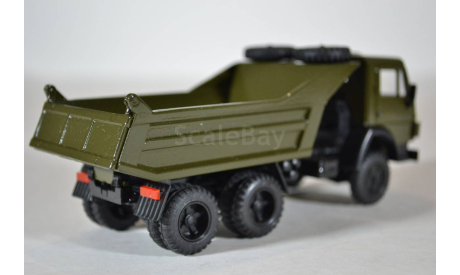Камаз 55111 с 2 мя запасными колесами (хаки), масштабная модель, Элекон, 1:43, 1/43