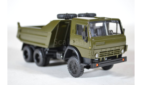 Камаз 55111 с 2 мя запасными колесами (хаки), масштабная модель, Элекон, 1:43, 1/43
