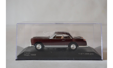 Facel Vega 1958, масштабная модель, WhiteBox, scale43