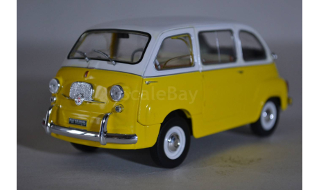 Fiat 600 (187413), масштабная модель, WhiteBox, scale24