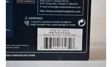 Ford Fairlane 1956 green w, масштабная модель, Vitesse, 1:43, 1/43