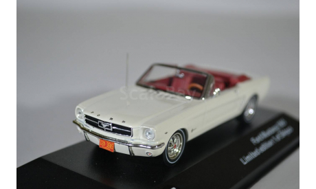 Ford Mustang Convertible 1965 Off White, масштабная модель, Triple 9, scale43
