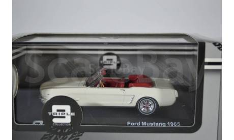 Ford Mustang Convertible 1965 Off White, масштабная модель, Triple 9, scale43