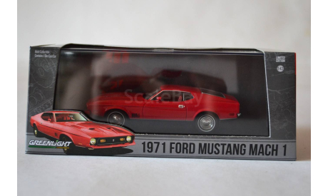 Ford Mustang Mach 1 1971 (86304), масштабная модель, Greenlight Collectibles, 1:43, 1/43