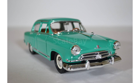 Газ М21 Волга 1957 (морская волна), масштабная модель, YatMing (RoadSignature), scale24