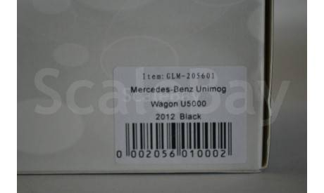 Mercedes Benz Unimog U5000 Wagon 2013 черный, масштабная модель, GLM, scale43