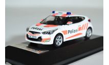 Hyundai Veloster 2012 Police Switzerland, масштабная модель, Premium X, scale43