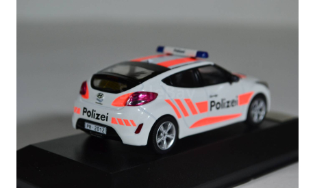 Hyundai Veloster 2012 Police Switzerland, масштабная модель, Premium X, scale43