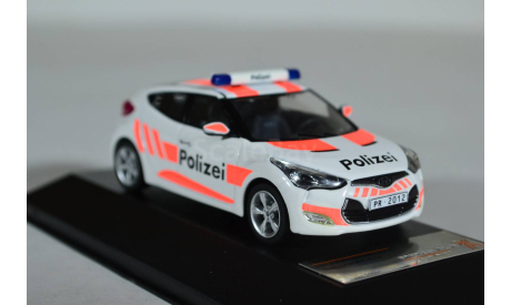 Hyundai Veloster 2012 Police Switzerland, масштабная модель, Premium X, scale43