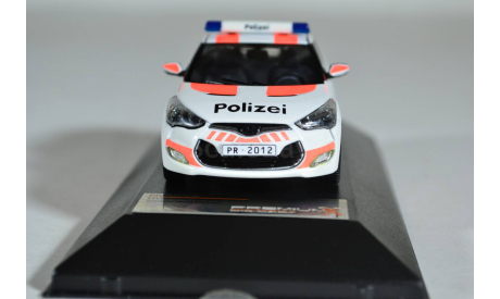 Hyundai Veloster 2012 Police Switzerland, масштабная модель, Premium X, scale43