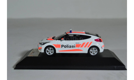 Hyundai Veloster 2012 Police Switzerland, масштабная модель, Premium X, scale43
