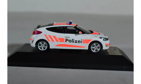 Hyundai Veloster 2012 Police Switzerland, масштабная модель, Premium X, scale43