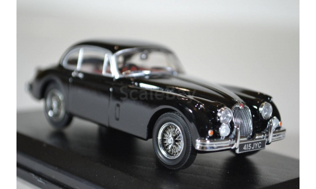 Jaguar XK150 coupe 1957 Black, масштабная модель, WhiteBox, scale43