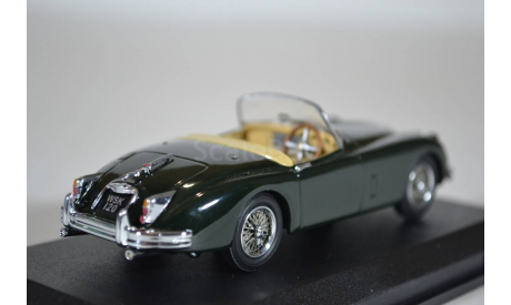 JAGUAR XK150 British Racing Roadster 1957 Green, масштабная модель, Oxford, scale43