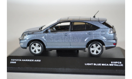 Toyota HARRIER AIRS 2007 LEXUS RX (LIGHT BLUE METALLIC), масштабная модель, J-Collection, scale43