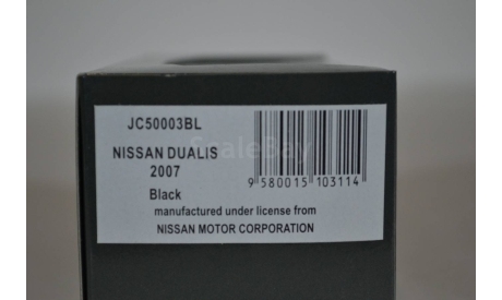 Nissan QASHKAI DUALIS Black, масштабная модель, Kyosho, 1:43, 1/43