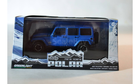 Jeep Polar Blue, масштабная модель, Greenlight Collectibles, scale43