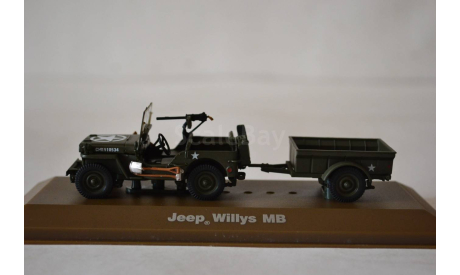 Jeep Willys MB, масштабная модель, Atlas, 1:43, 1/43