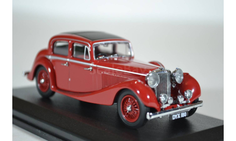 Jaguar SS 2.5 Saloon Maroon 1937, масштабная модель, Oxford, 1:43, 1/43