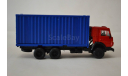 Камаз-53212 контейнеровоз кр.син, масштабная модель, АРЕК (Элекон), 1:43, 1/43