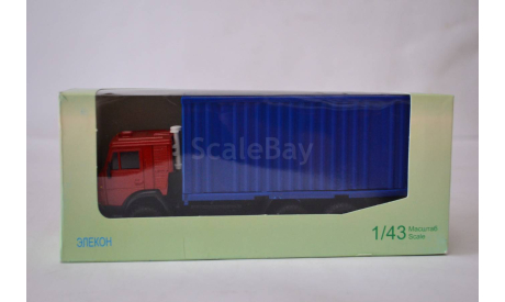 Камаз-53212 контейнеровоз кр.син, масштабная модель, АРЕК (Элекон), 1:43, 1/43