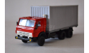 Камаз 5325 контейнер (каб. красная, кон. сер.), масштабная модель, Элекон, scale43